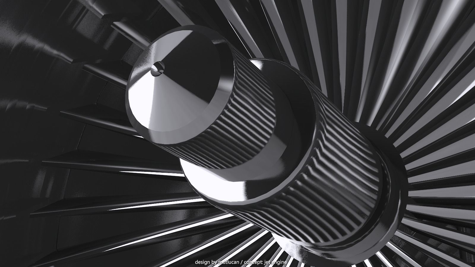 Jet Engine 3D model_1