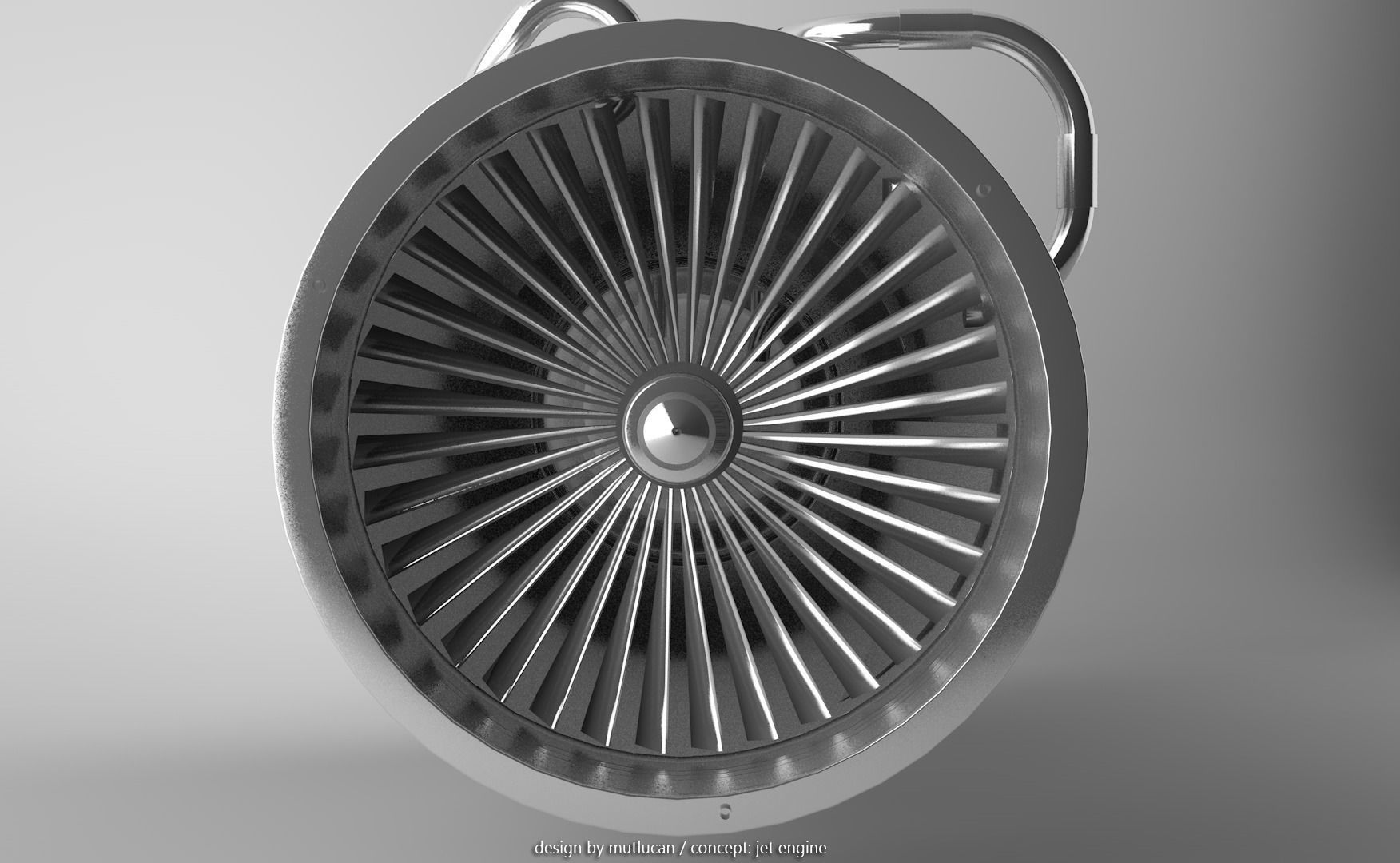 Jet Engine 3D model_2