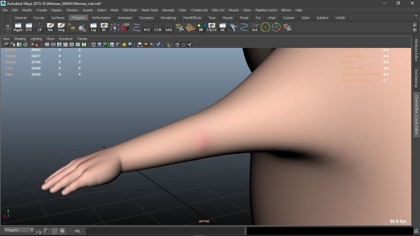 Memaw cartoon Female Elderly Character 3D model_39