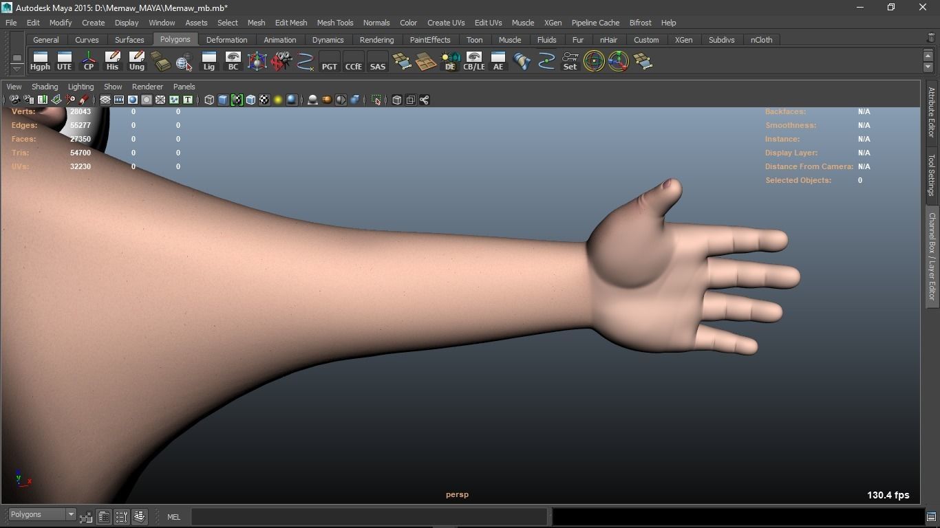 Memaw cartoon Female Elderly Character 3D model_37