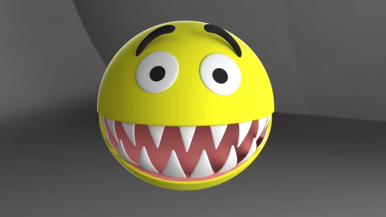 3D Pacman Rigged Free 3D model_7