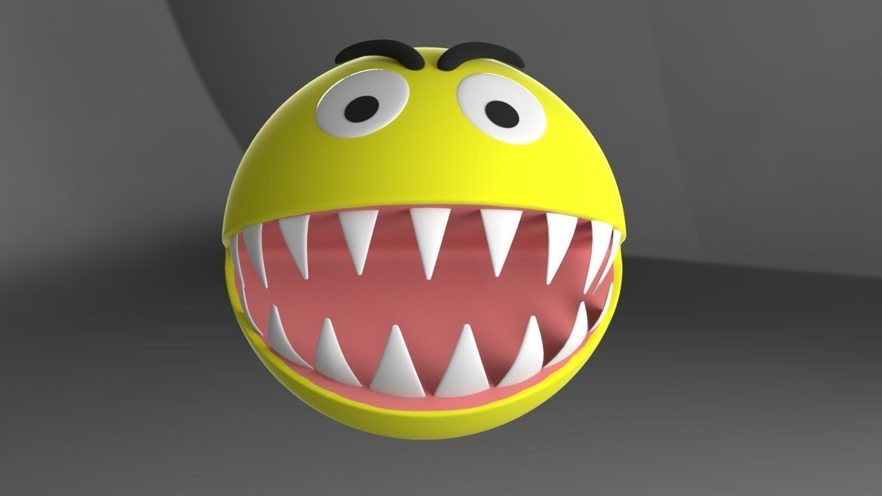 3D Pacman Rigged Free 3D model_2