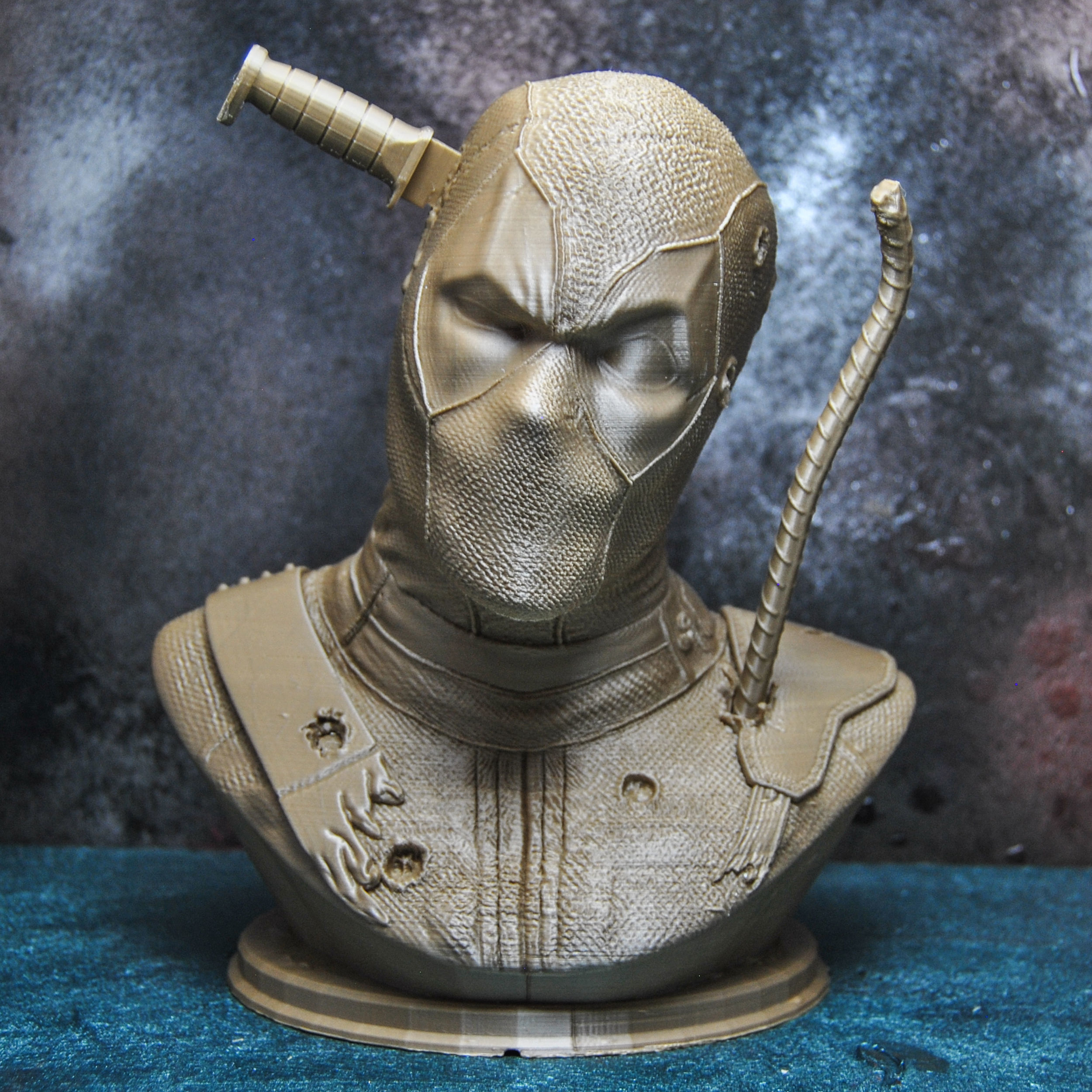 DEADPOOL BUST 3D print model_11