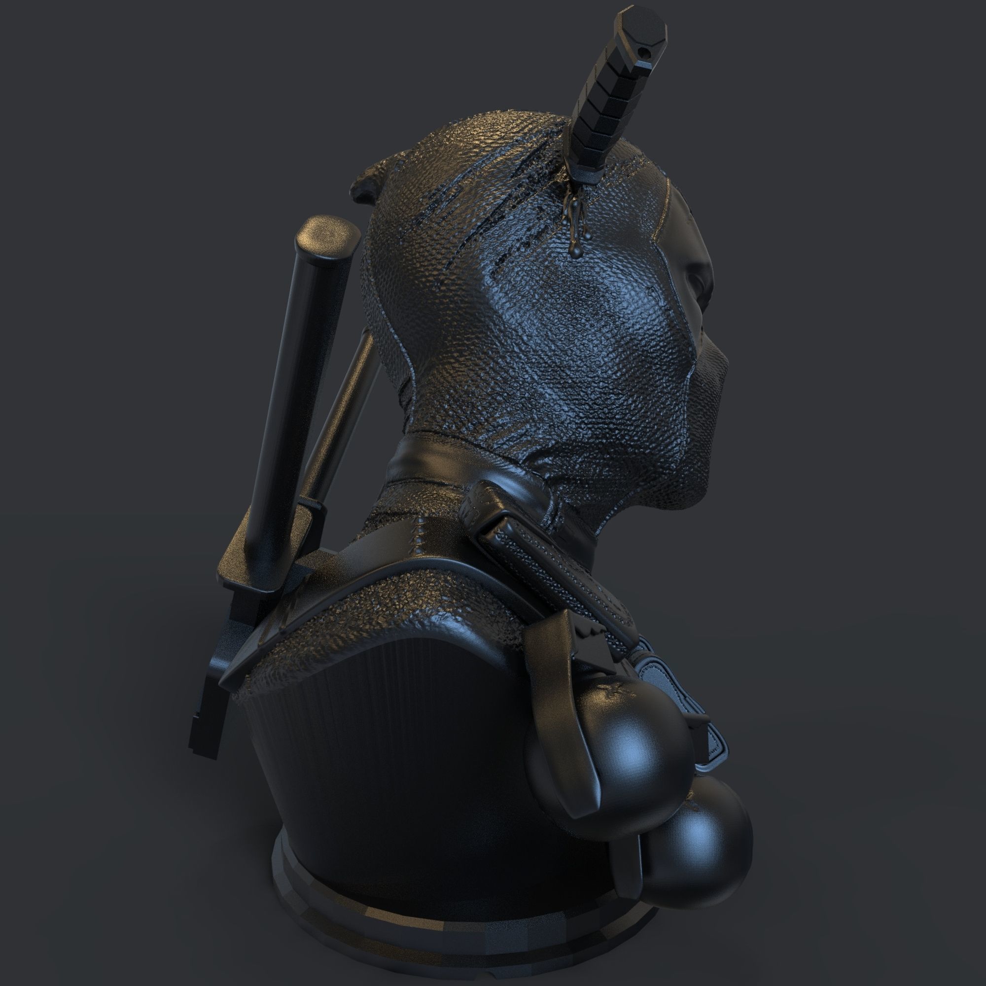 DEADPOOL BUST 3D print model_27
