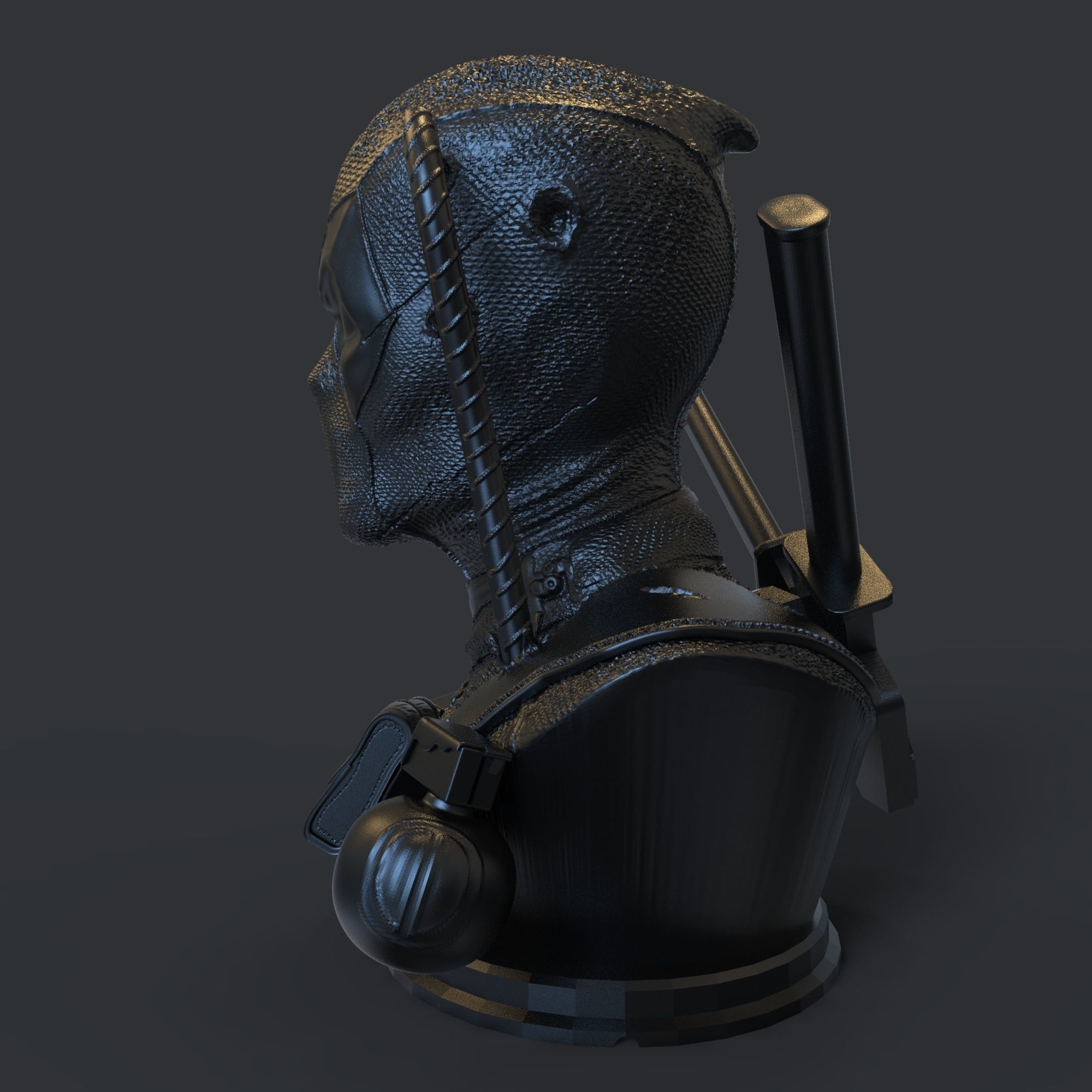 DEADPOOL BUST 3D print model_29