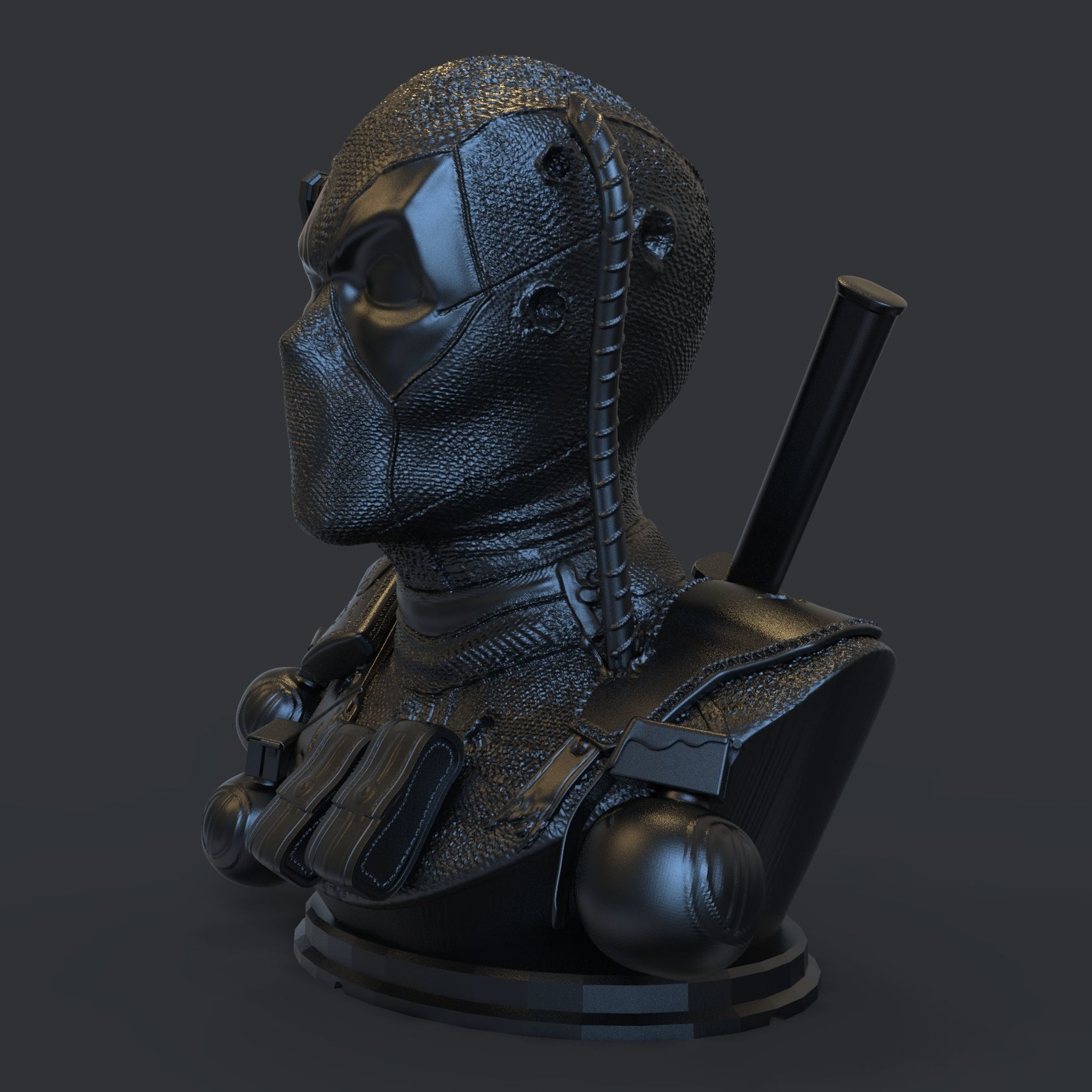 DEADPOOL BUST 3D print model_30