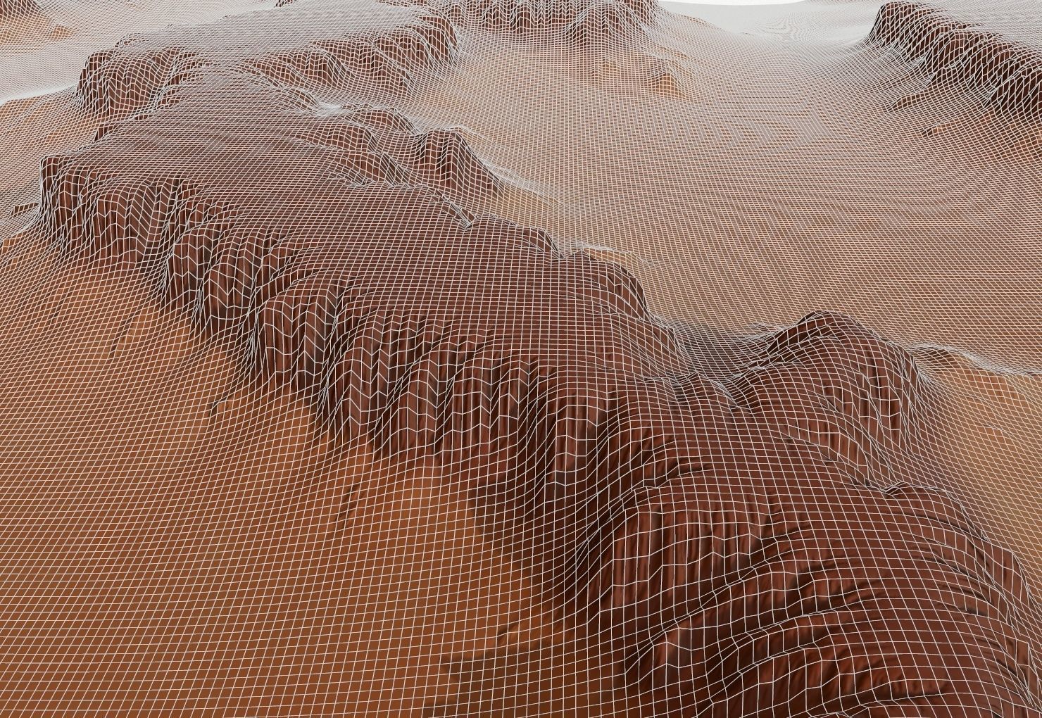 Landscape 33 Low-poly 3D model_7