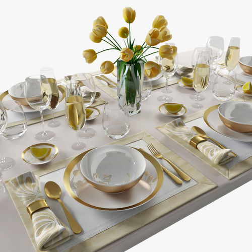 Table setting 08 3D model