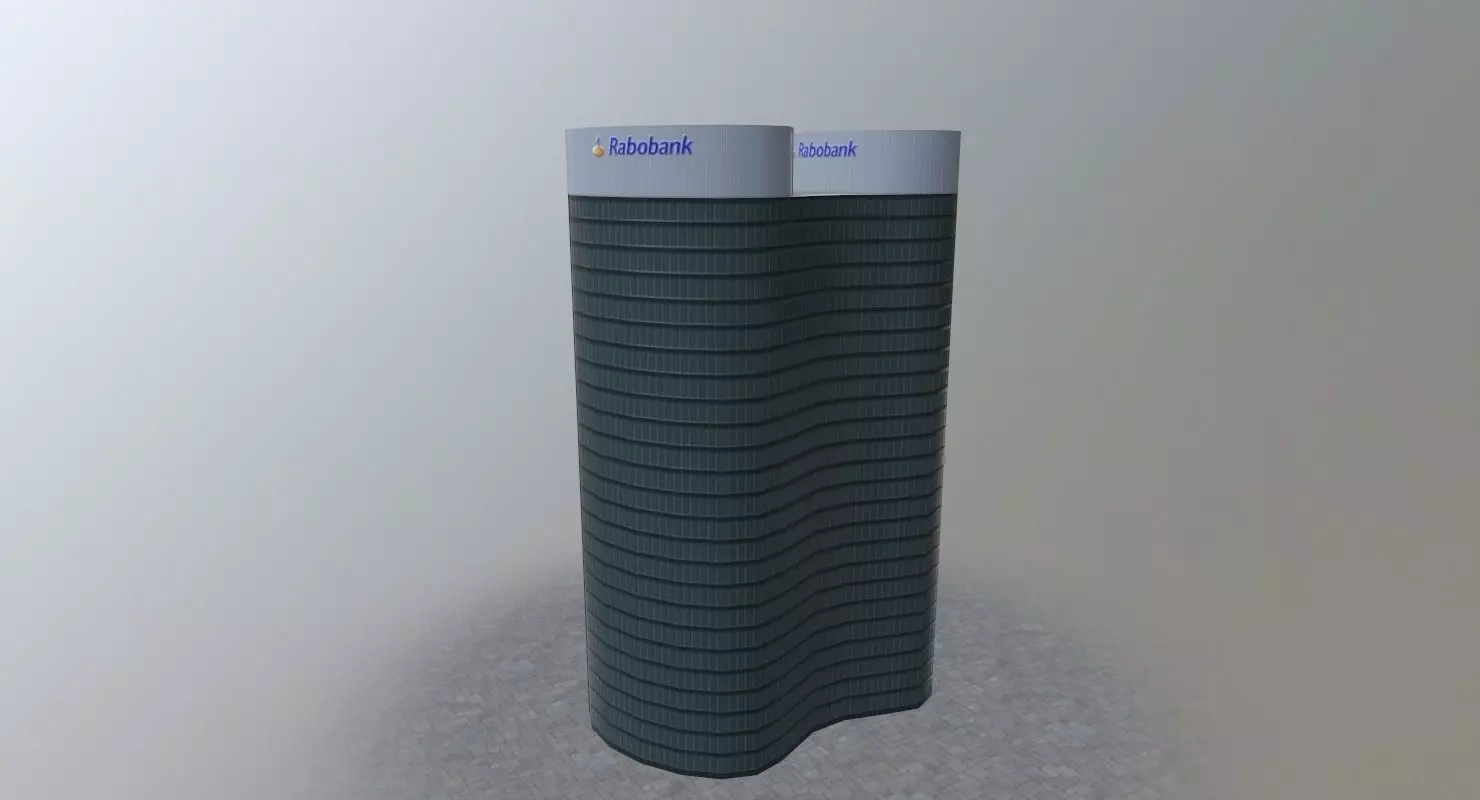 Utrecht Rabobank Low-poly 3D model