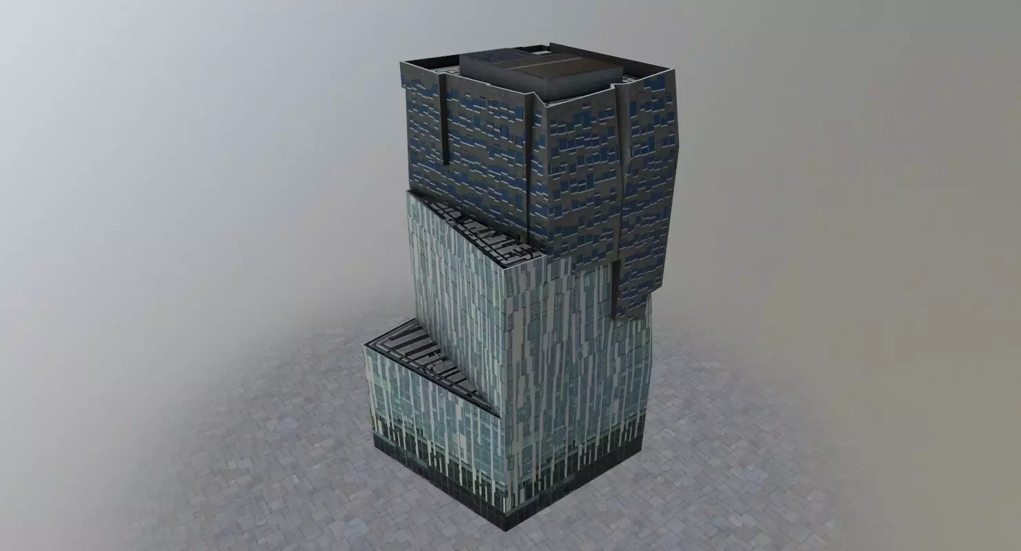 Amsterdam The Rock Low-poly 3D model