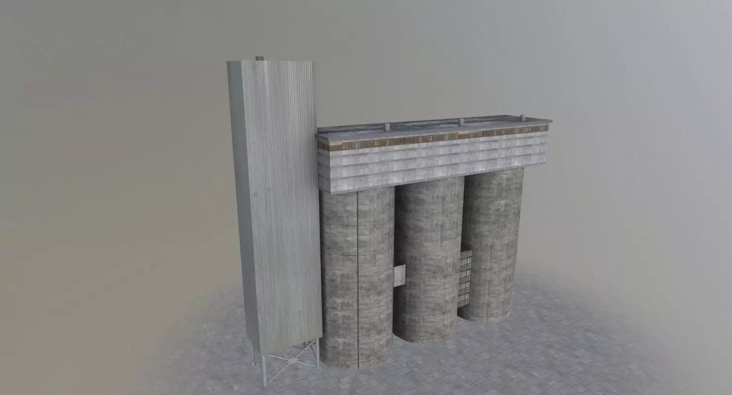 Amsterdam Factory2 Low-poly 3D model_0