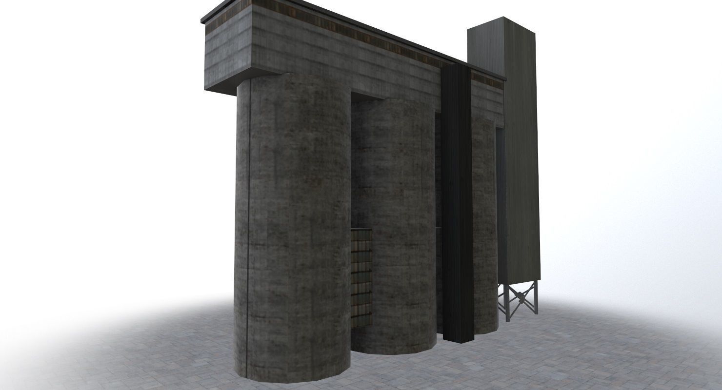 Amsterdam Factory2 Low-poly 3D model_3