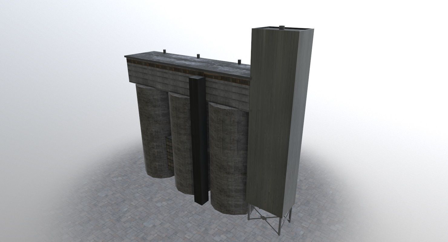 Amsterdam Factory2 Low-poly 3D model_1