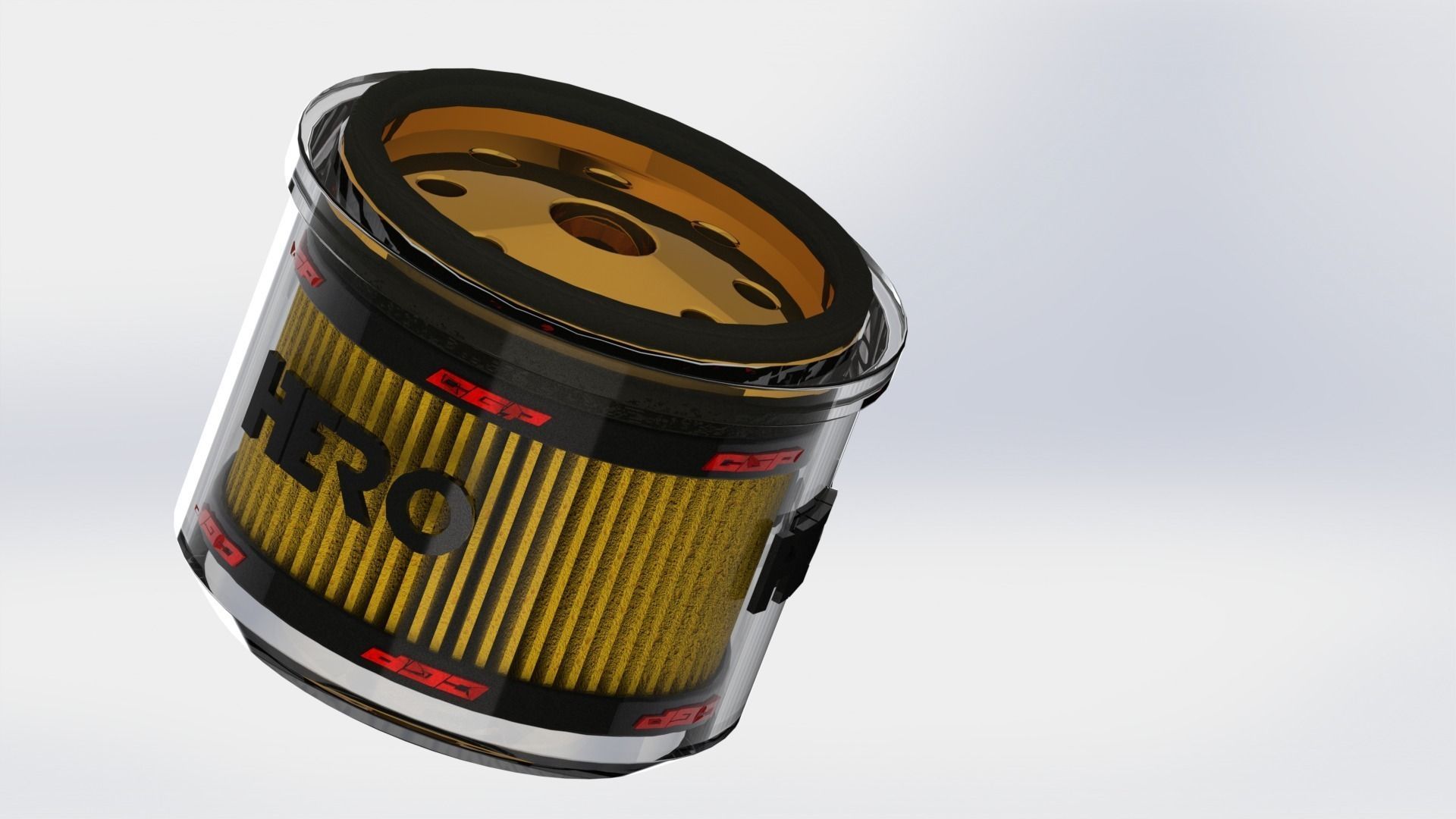 PINKI Oil filterdesigned by HERO Free 3D model_9