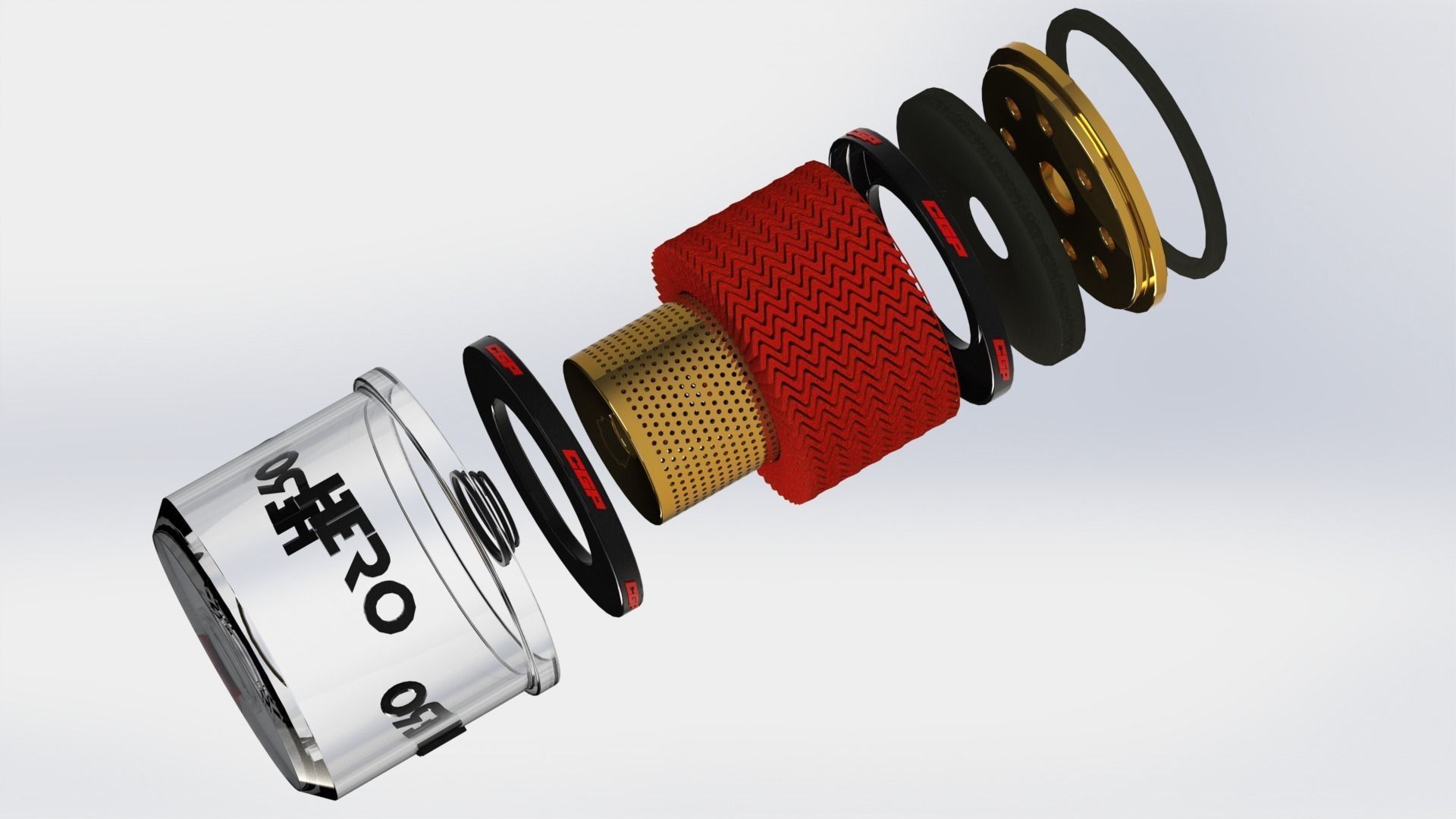 PINKI Oil filterdesigned by HERO Free 3D model_13