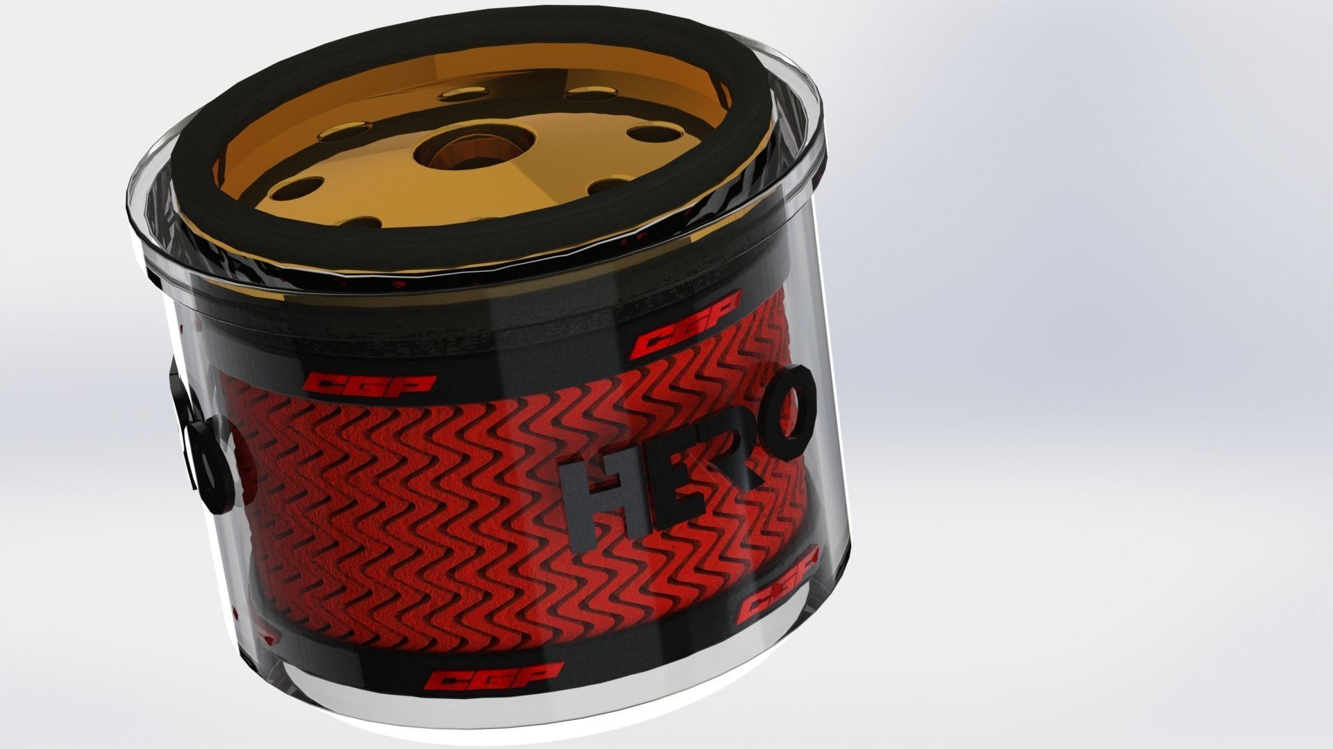 PINKI Oil filterdesigned by HERO Free 3D model_14