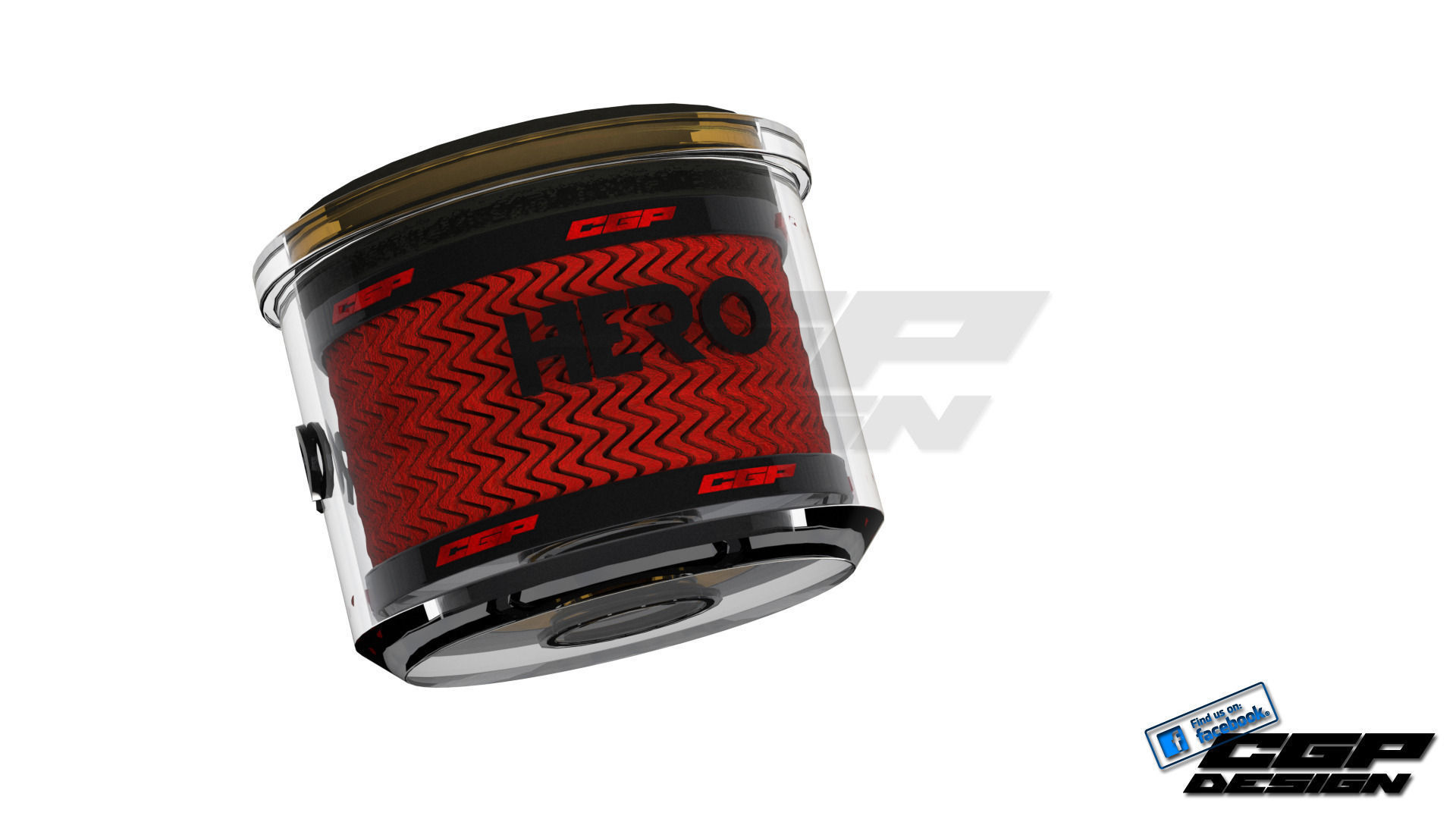 PINKI Oil filterdesigned by HERO Free 3D model_2