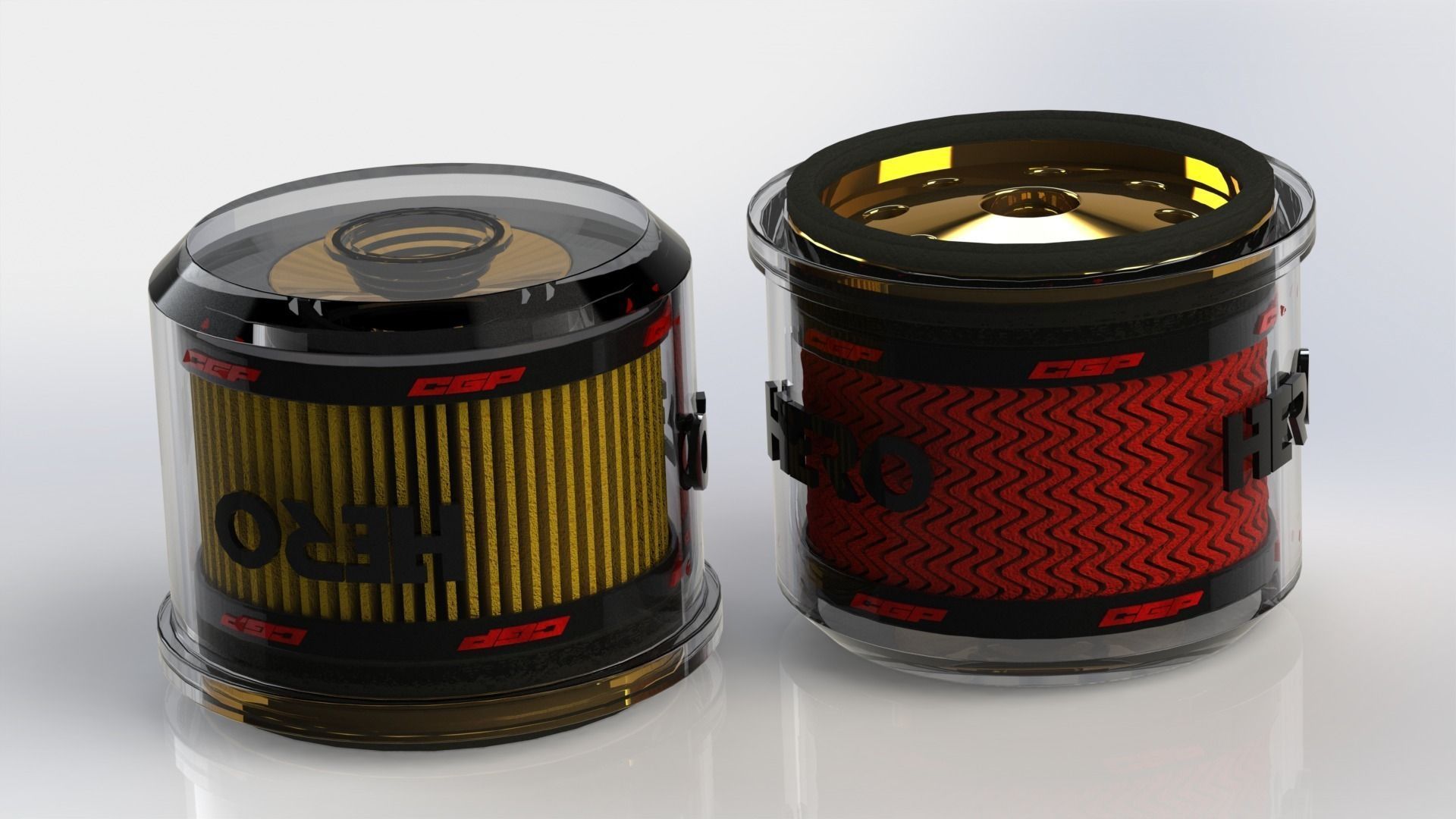 PINKI Oil filterdesigned by HERO Free 3D model_7