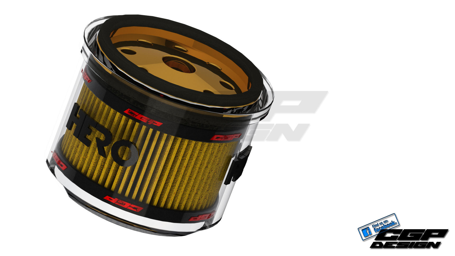 PINKI Oil filterdesigned by HERO Free 3D model_6