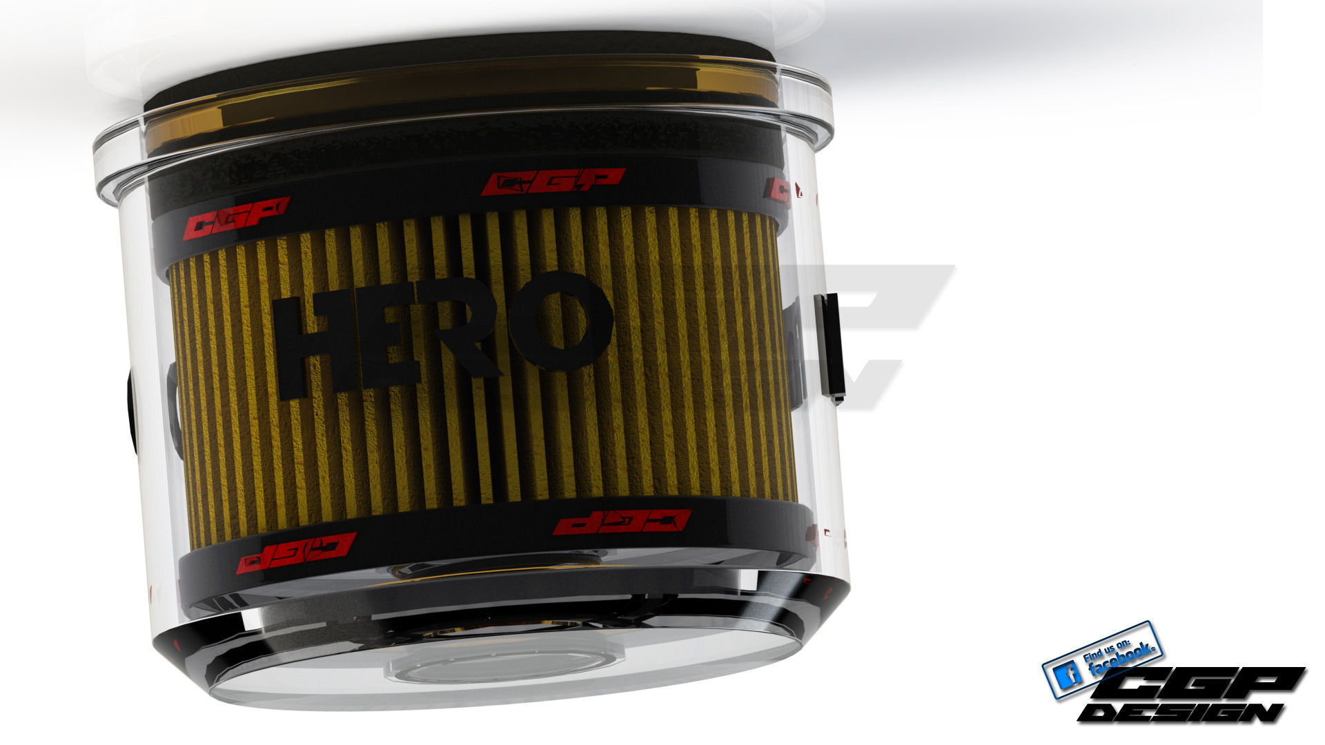 PINKI Oil filterdesigned by HERO Free 3D model_3