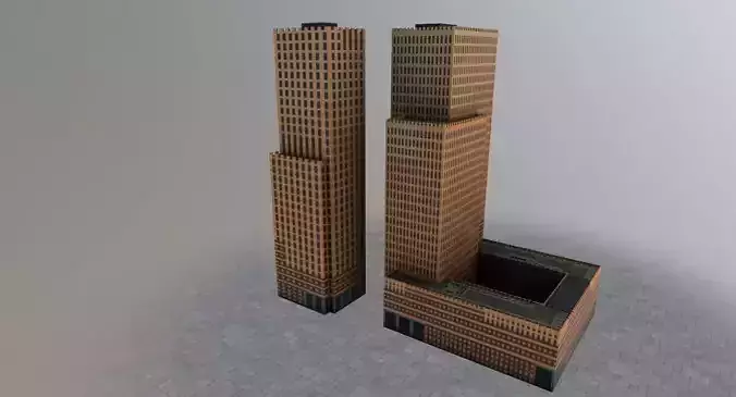 Amsterdam Building Symphonie Low-poly 3D model
