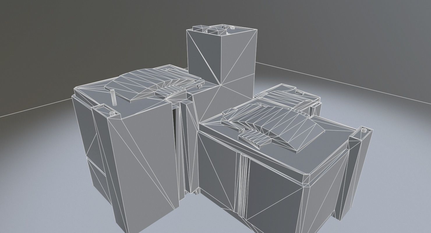 Amsterdam Atrium Low-poly 3D model_9