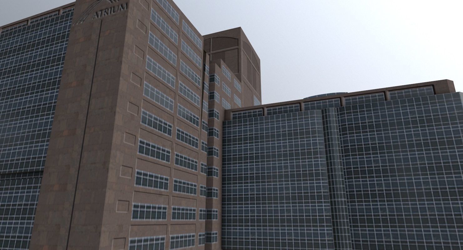 Amsterdam Atrium Low-poly 3D model_1