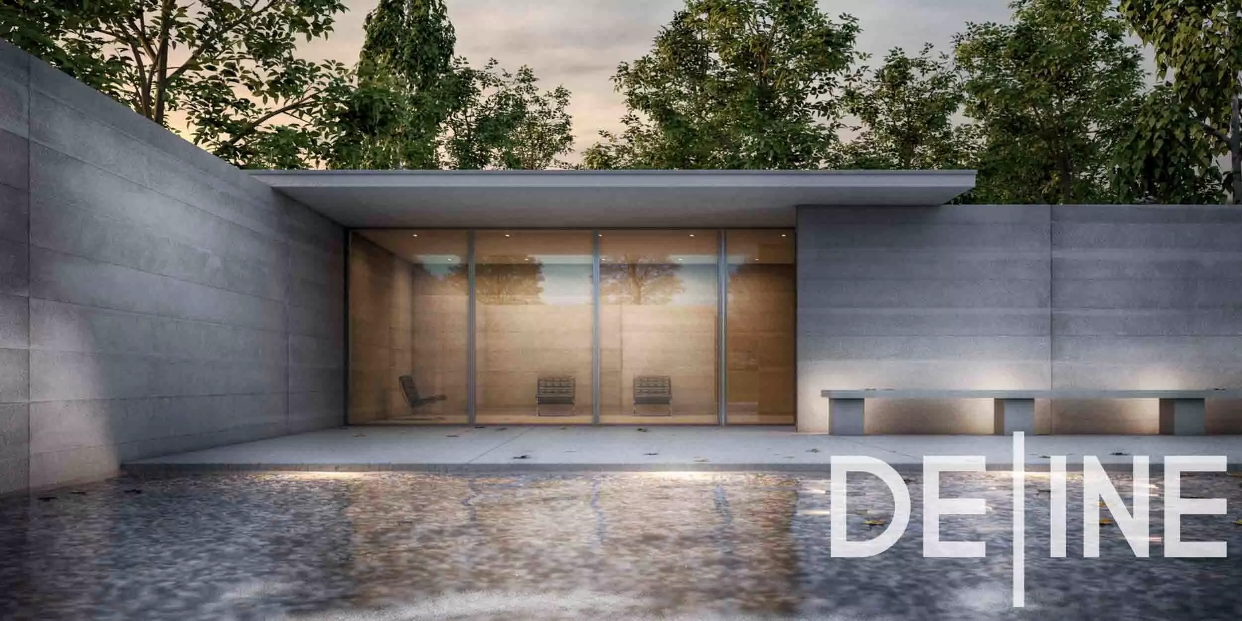 Barcelona Pavillion 3D Architectural Model 3D model_0