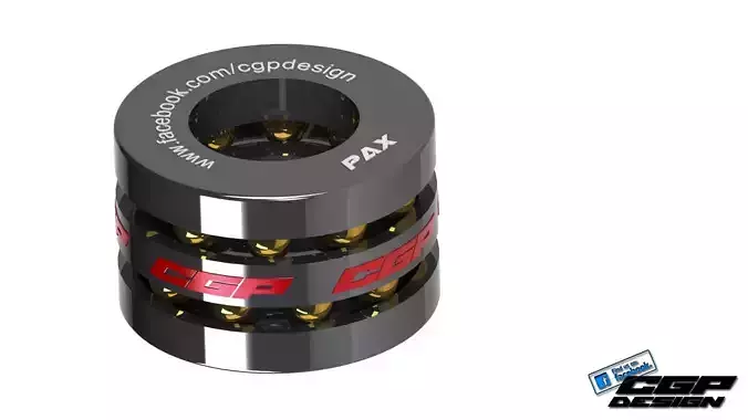 PINKI double ball bearingdesigned by paX Free 3D model