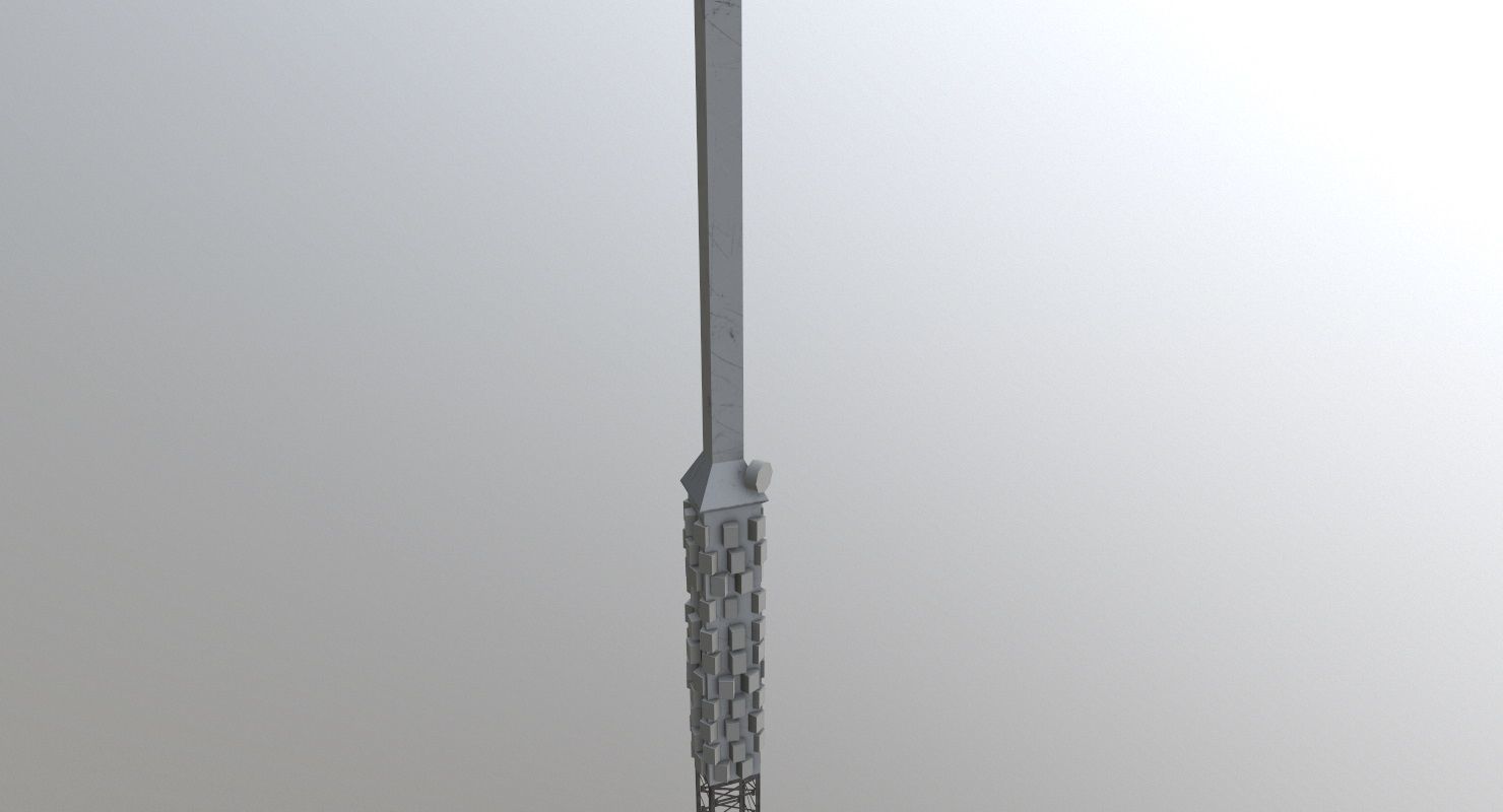 London Crystal Palace Transmitter Low-poly 3D model_1