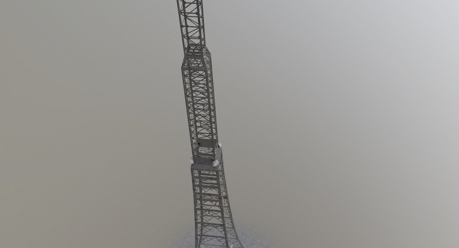 London Crystal Palace Transmitter Low-poly 3D model_2