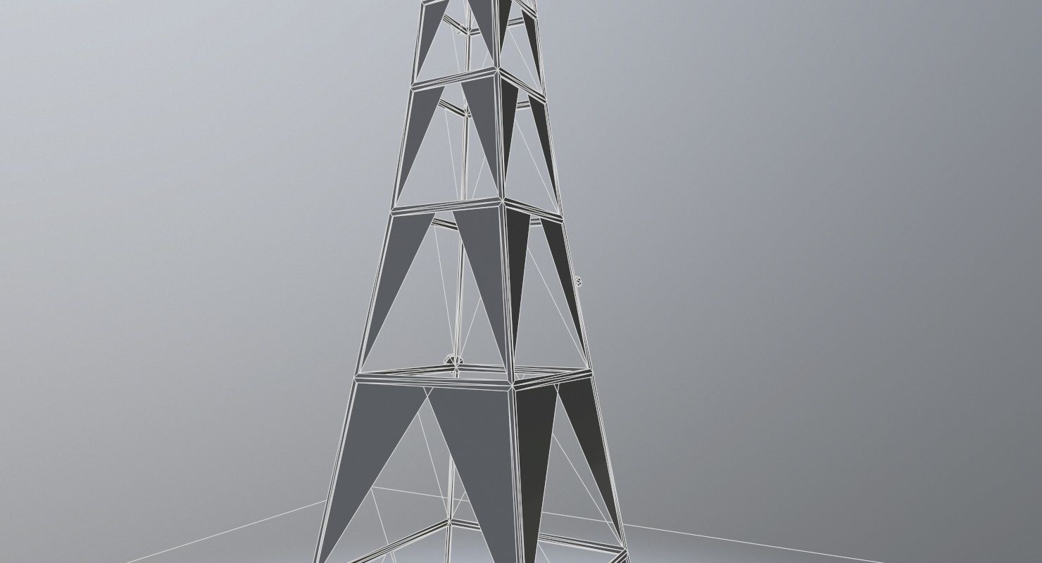 London Crystal Palace Transmitter Low-poly 3D model_11