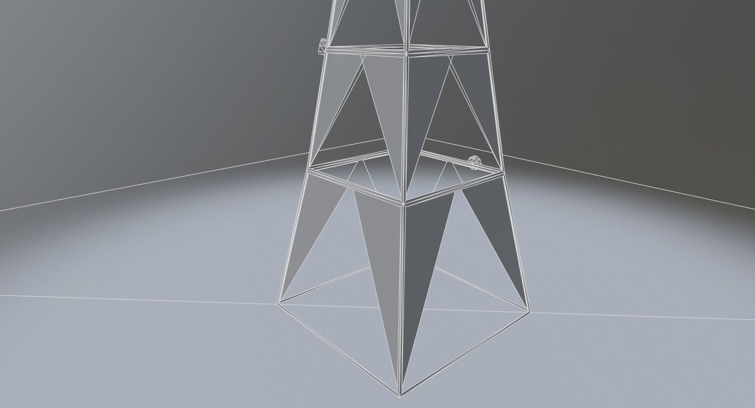 London Crystal Palace Transmitter Low-poly 3D model_12