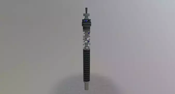London BT Tower Low-poly 3D model