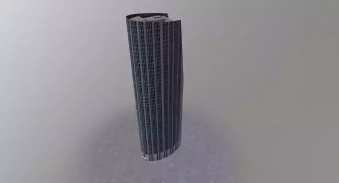 London Athena Tower Low-poly 3D model
