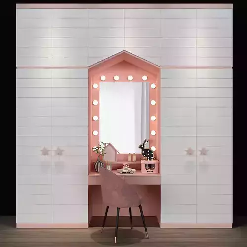 Makeup Table 3d Model