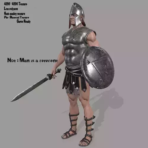 gladiator armor Low-poly 3D model