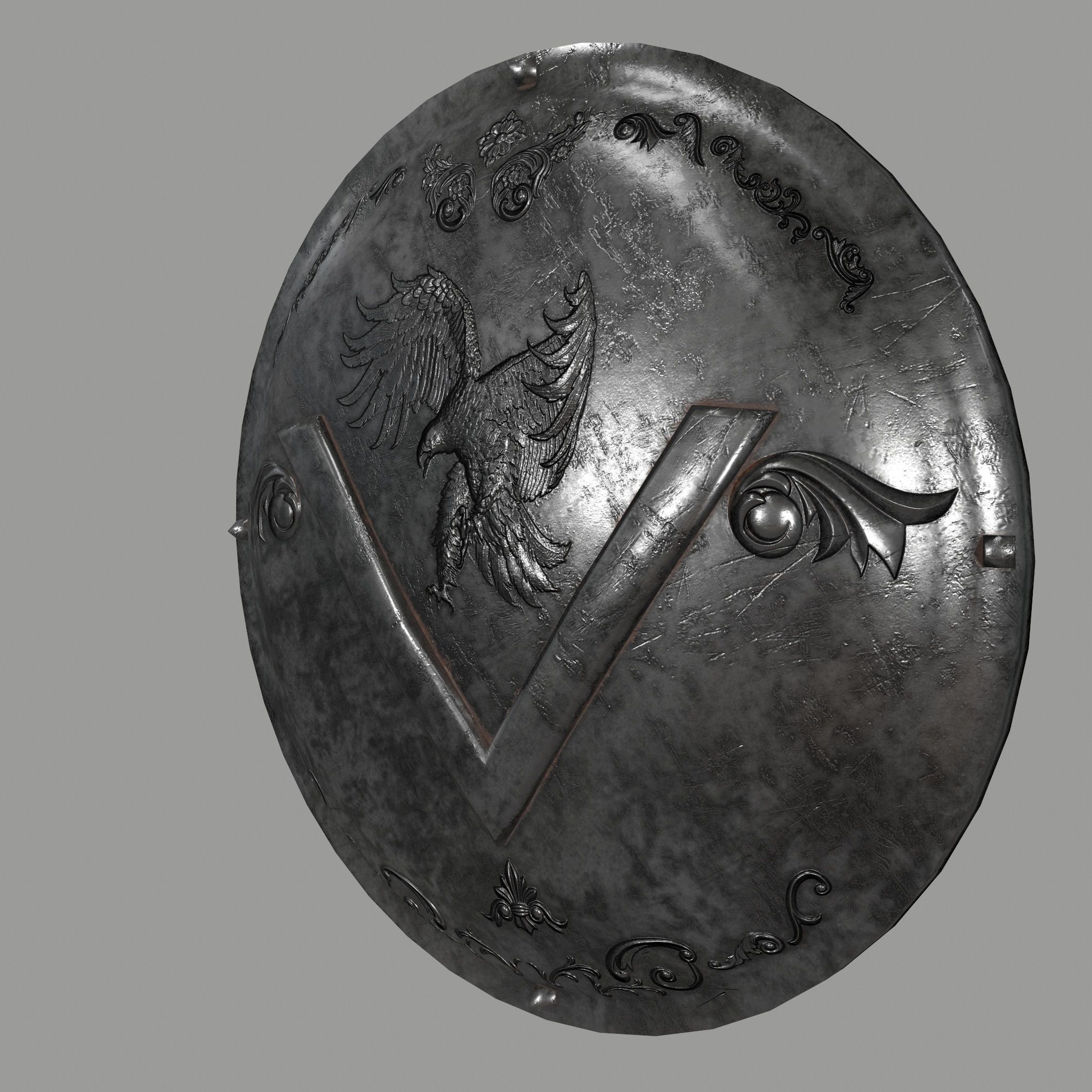gladiator armor Low-poly 3D model_5