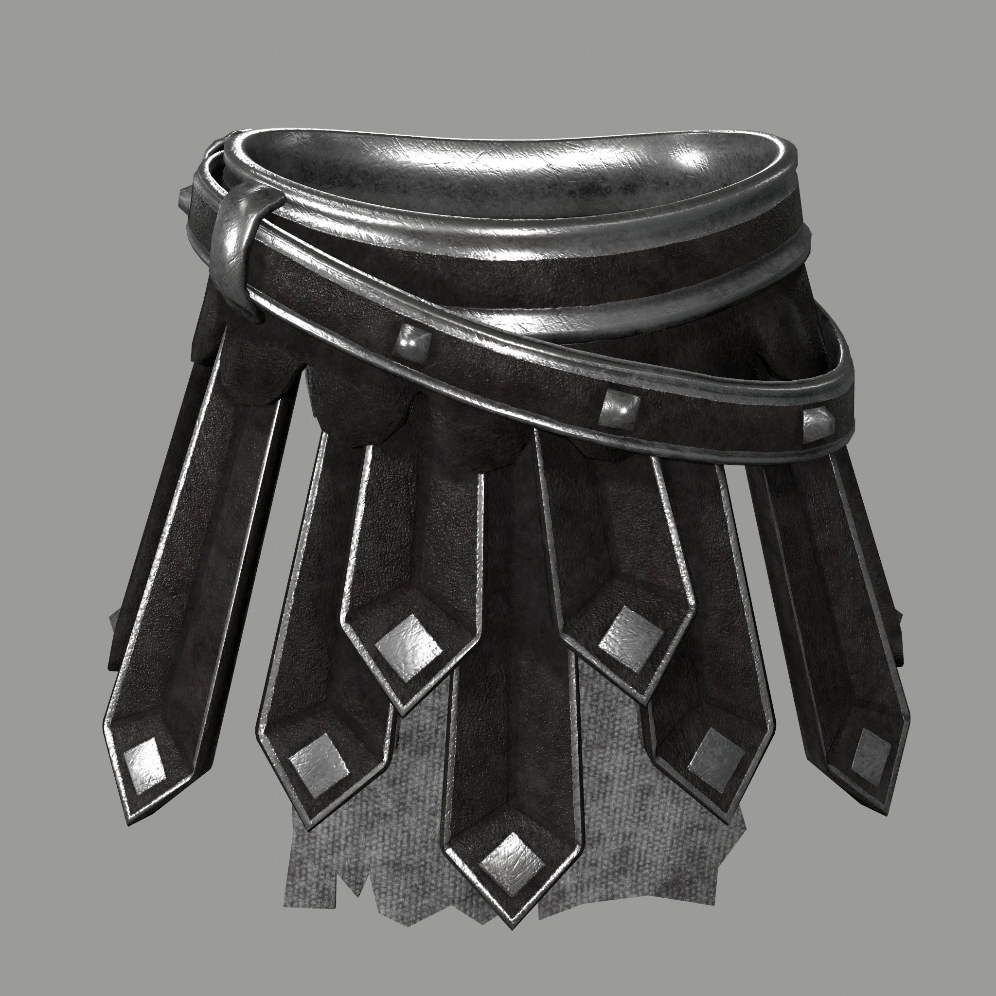gladiator armor Low-poly 3D model_12