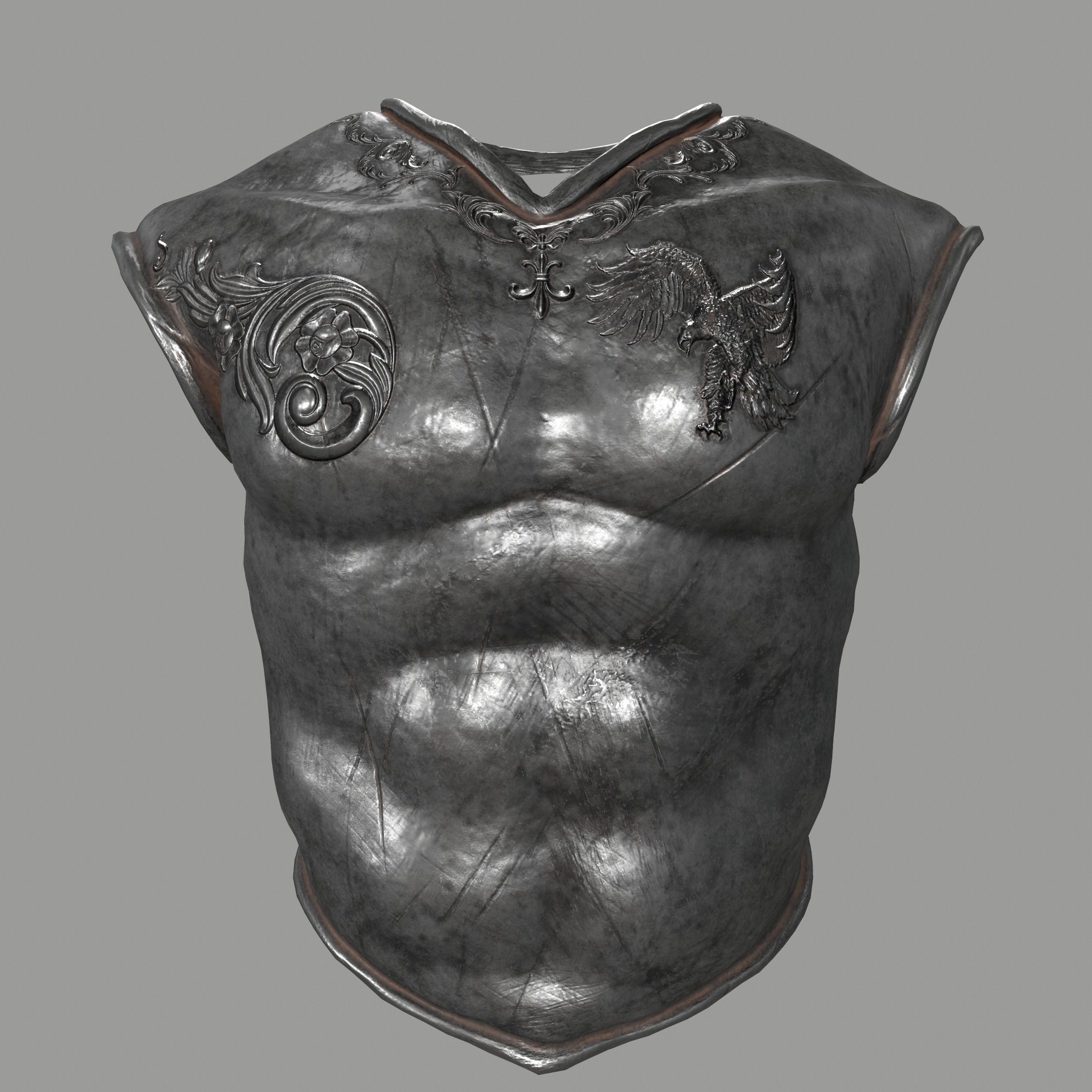 gladiator armor Low-poly 3D model_2