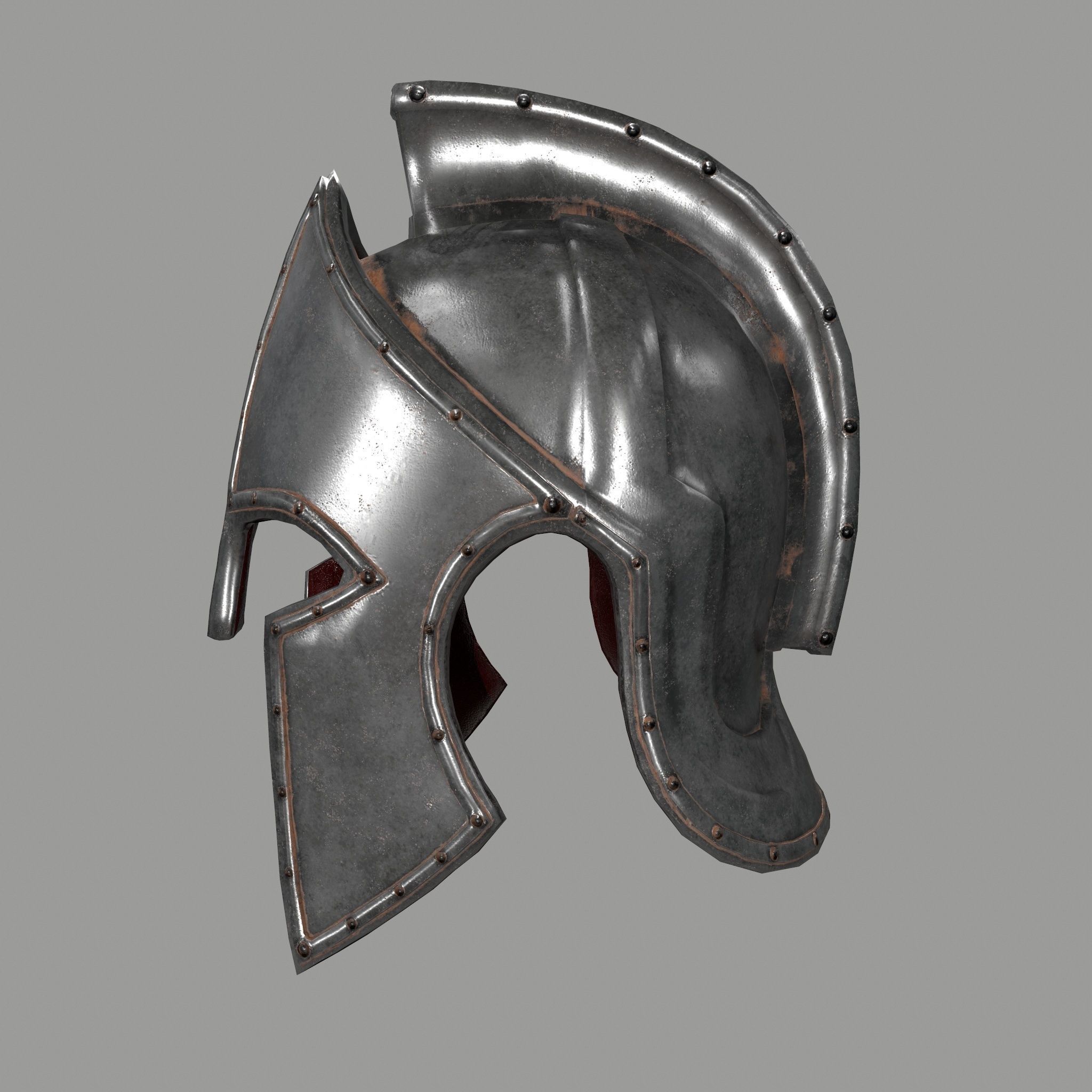 gladiator armor Low-poly 3D model_11