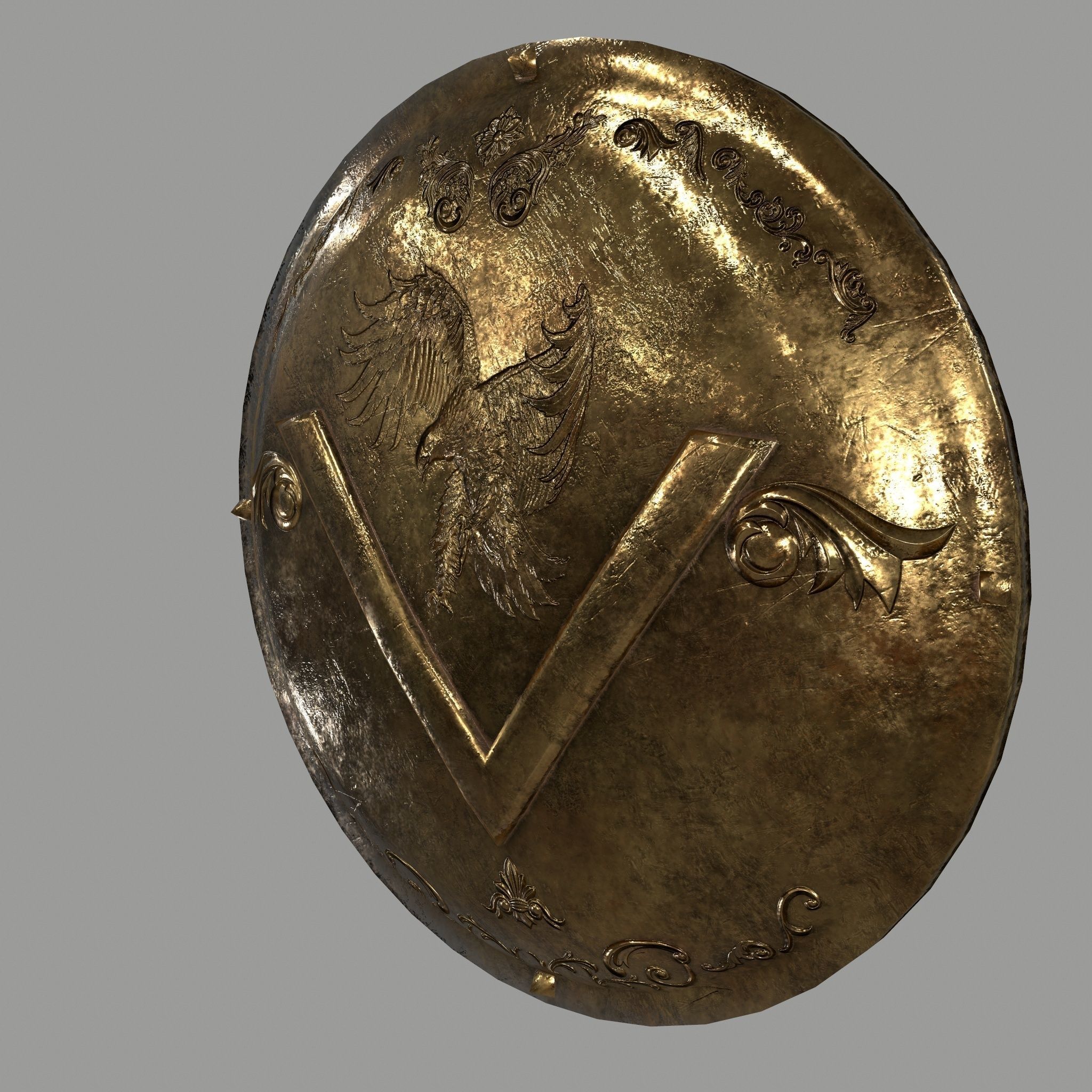 gladiator armor Low-poly 3D model_5