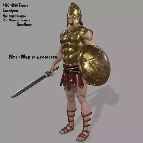 gladiator armor Low-poly 3D model gladiator armor Low-poly 3D model