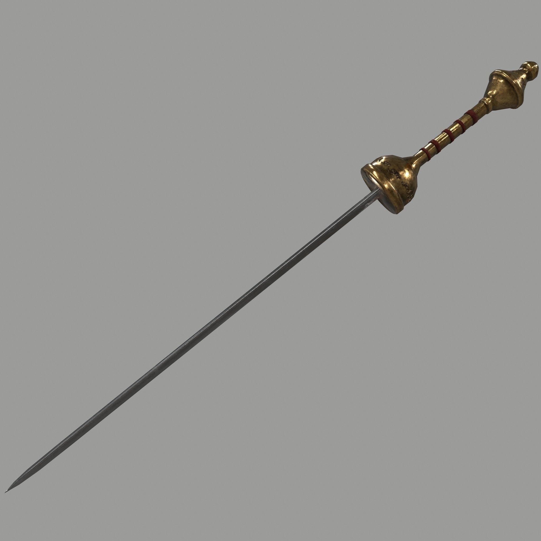 gladiator armor Low-poly 3D model_8