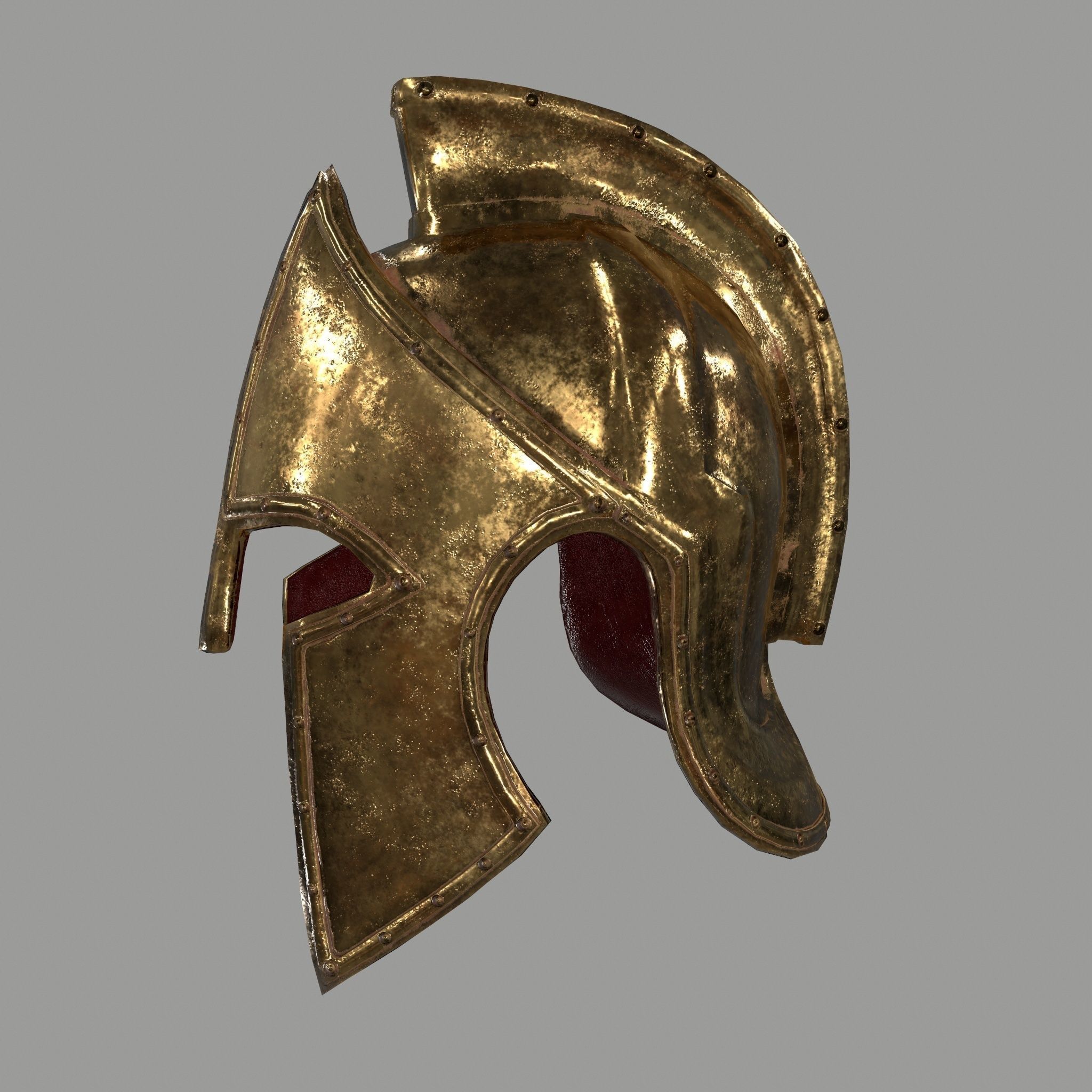gladiator armor Low-poly 3D model_11