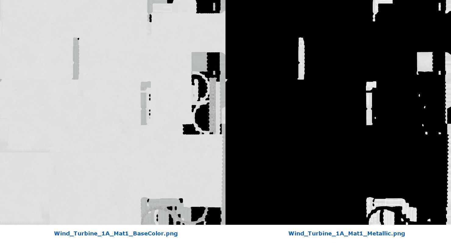 Wind Turbine 1A Low-poly 3D model_15