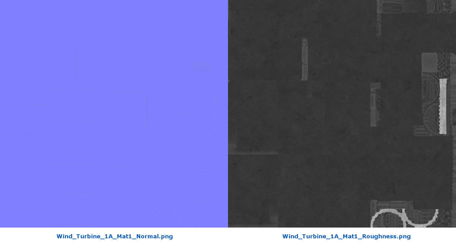 Wind Turbine 1A Low-poly 3D model_16