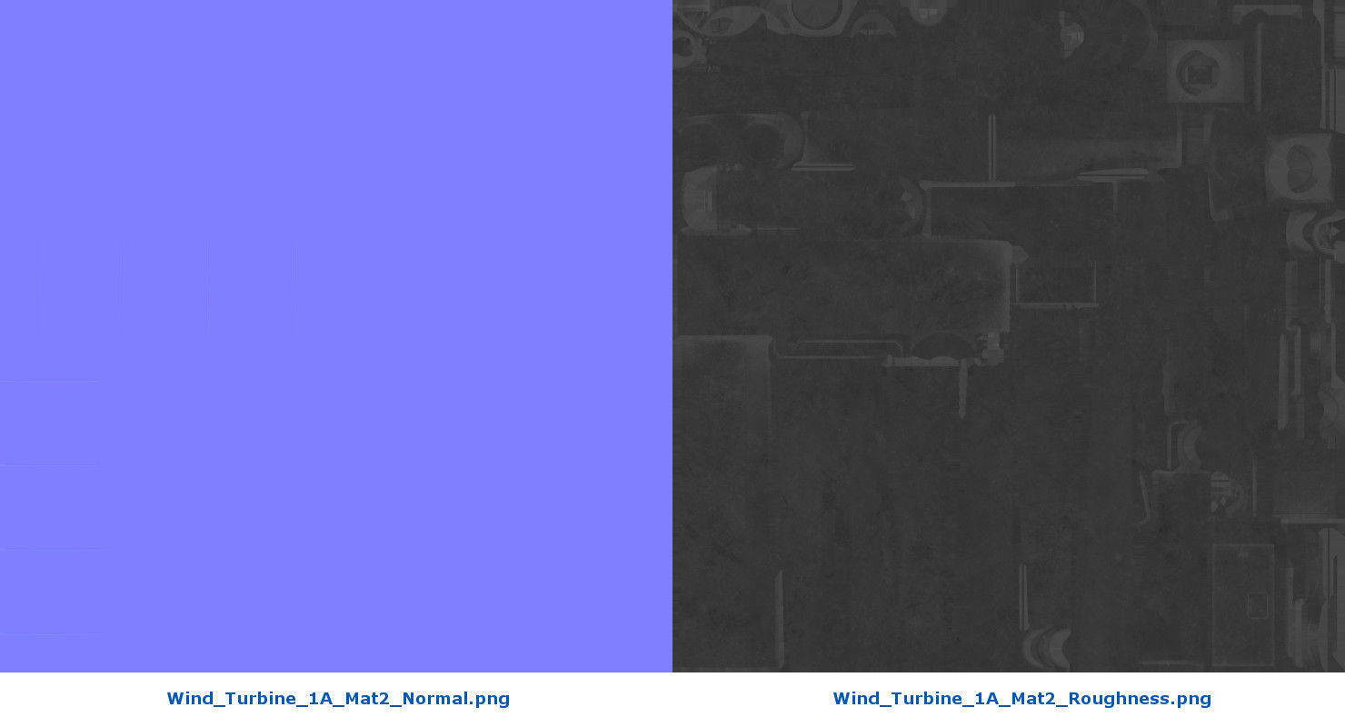 Wind Turbine 1A Low-poly 3D model_19