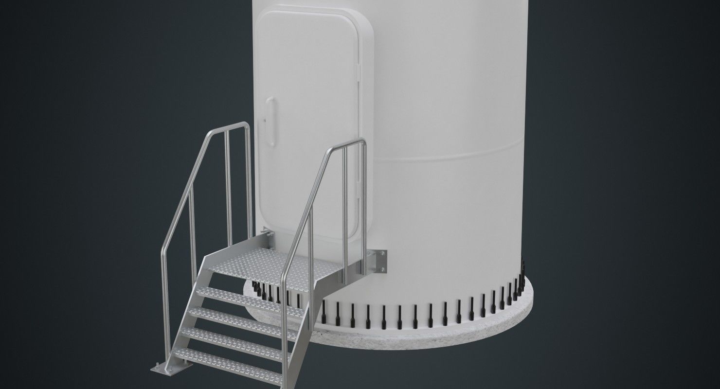 Wind Turbine 1A Low-poly 3D model_5