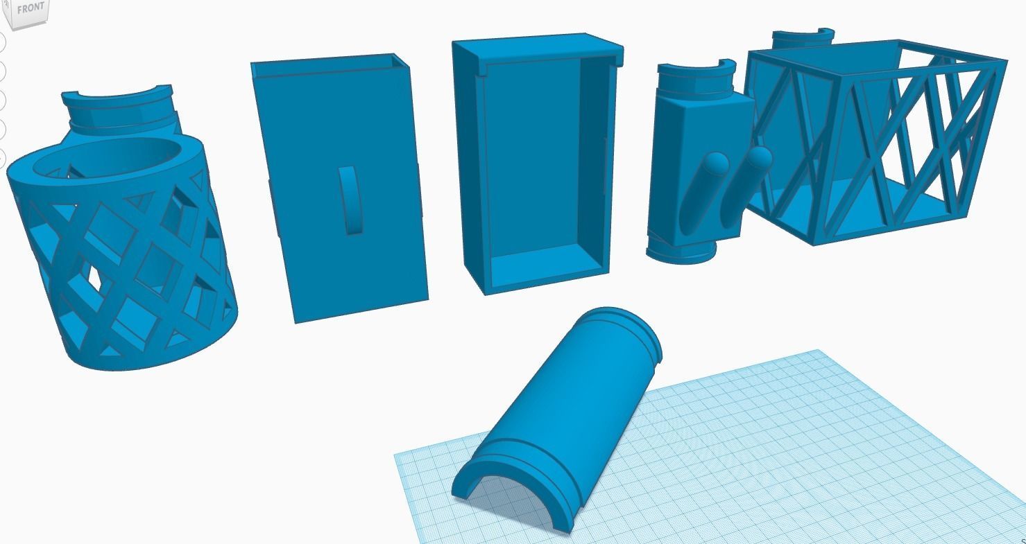 Electric Scooter Attachments 3D print model_2